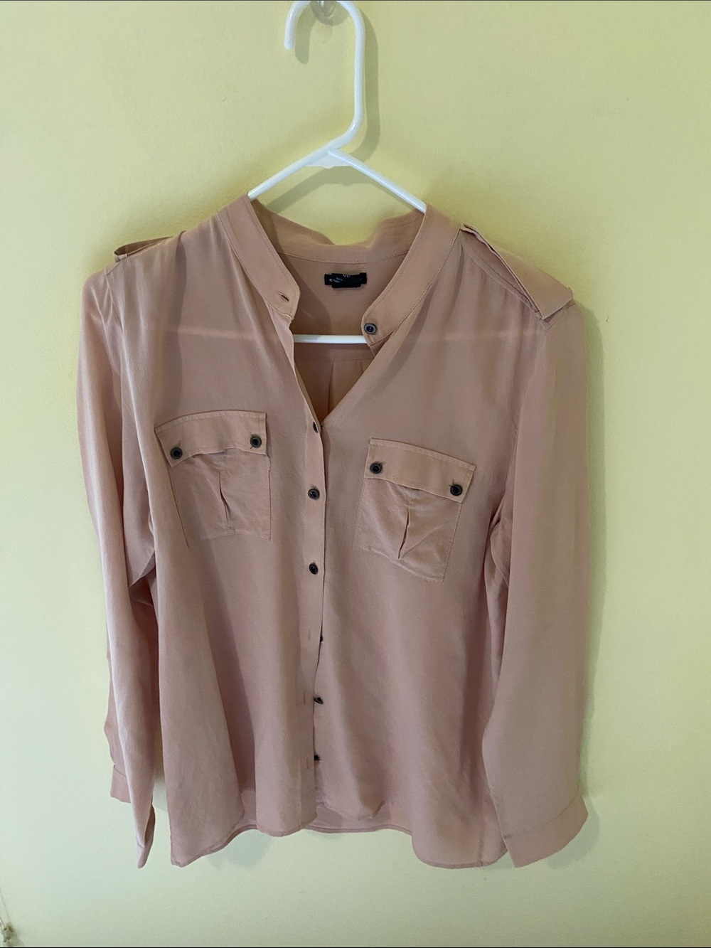 Club Monaco Dusty Blush Button-Down Shirt